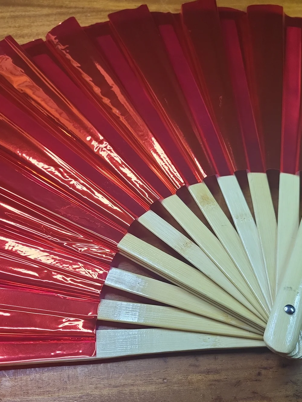 Red Folding Hand Fan